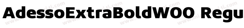 AdessoExtraBoldW00 Regular字体转换